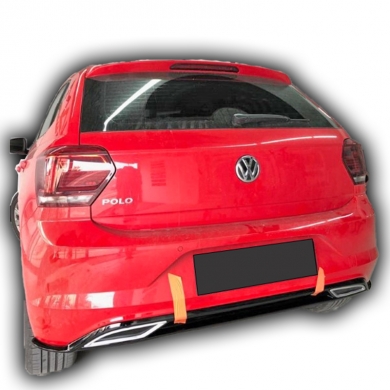 Volkswagen Polo 2018 Uyumlu Yedek Parça R Line Difüzör Boyalı